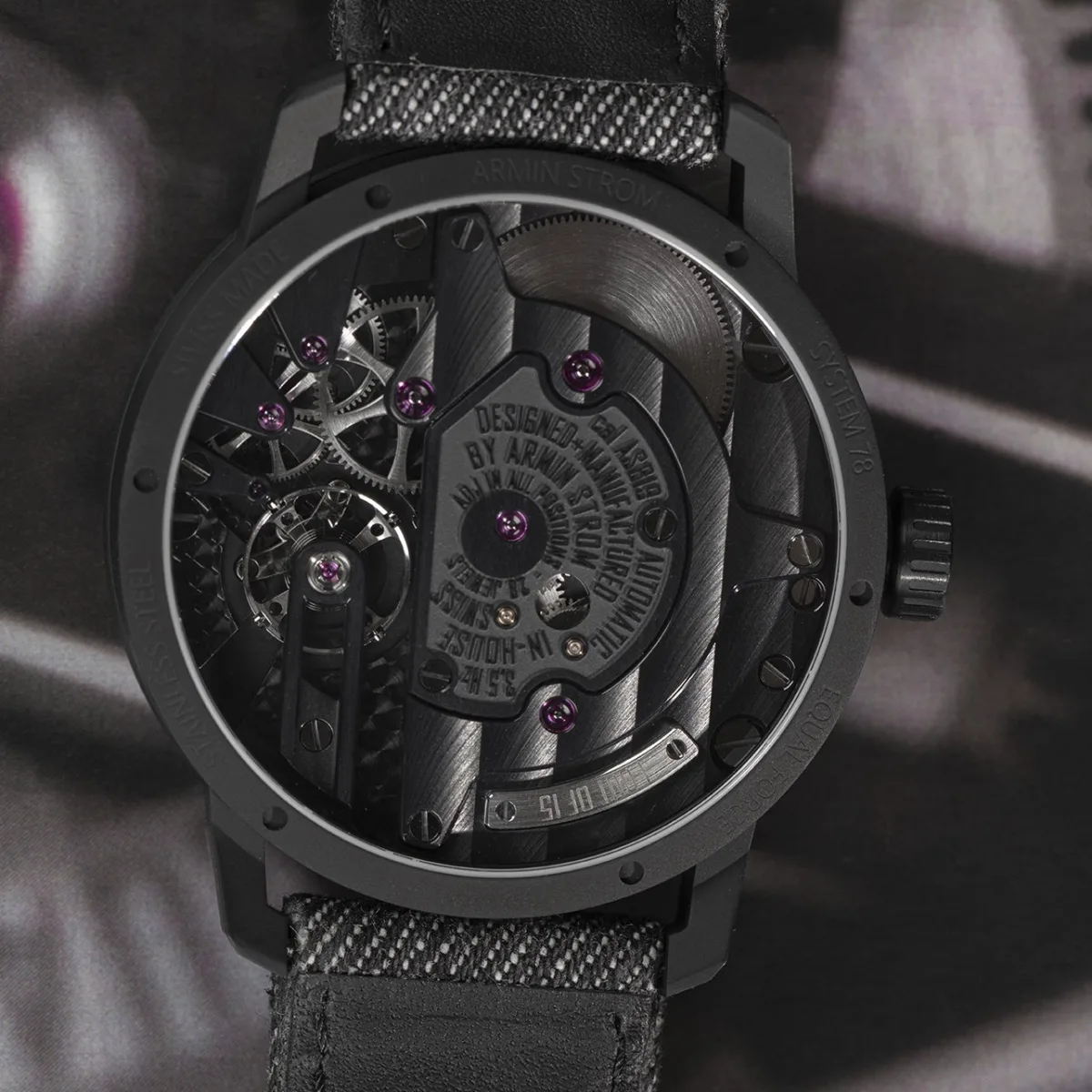 Armin Strom Gravity Equal Force x Label Noir full view