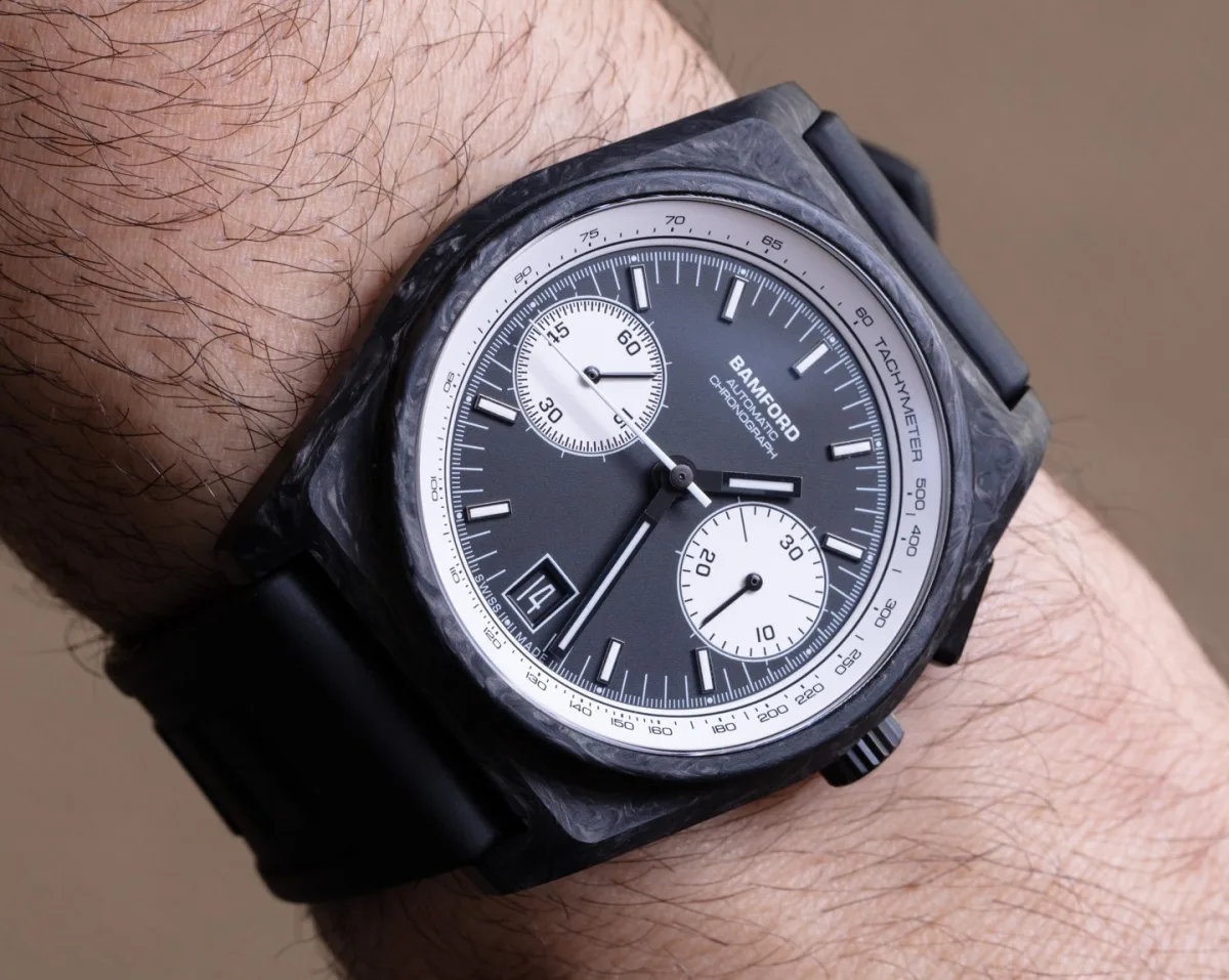 Bamford B347 showcasing monopusher chronograph feature