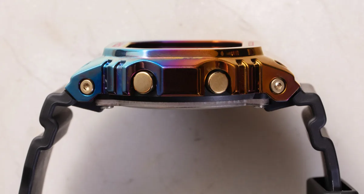 Side view of the Casio G-Shock GM5600SN-1