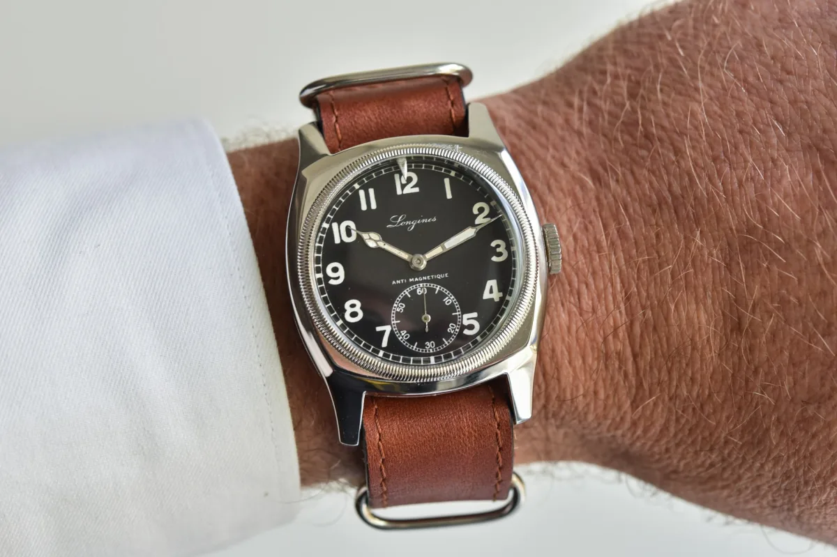 Longines vintage watches display