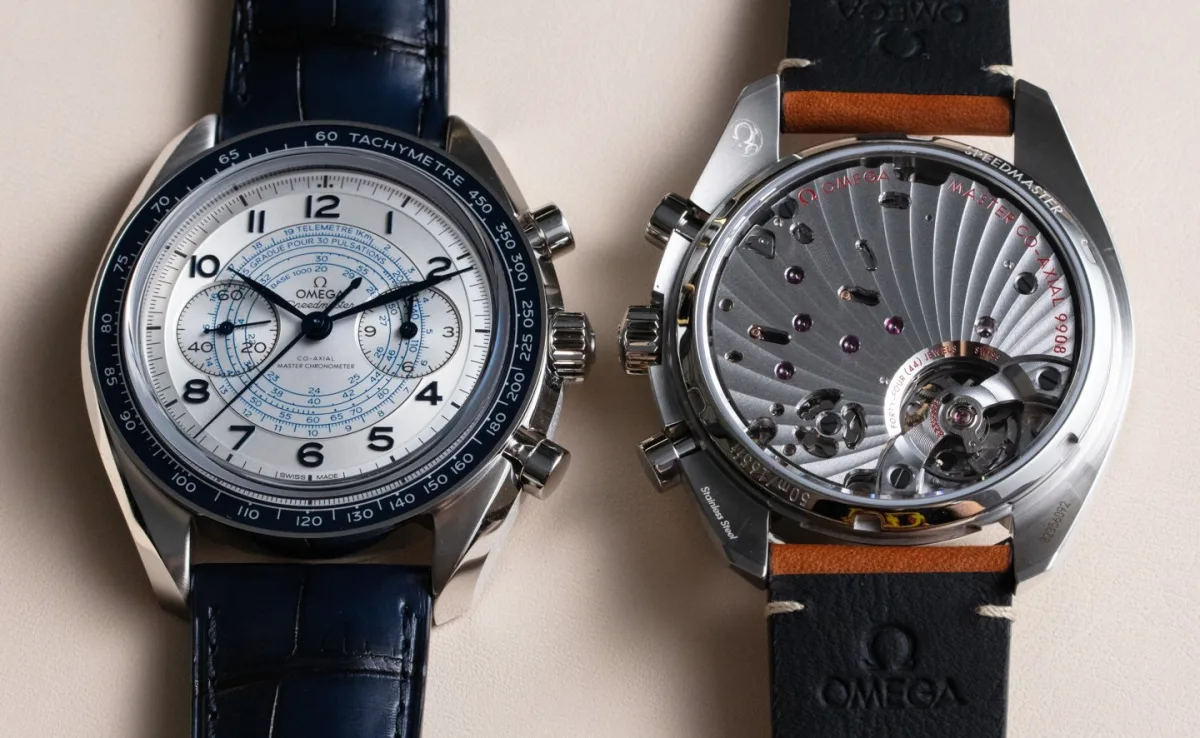 Omega Speedmaster Chronoscope with leather strap