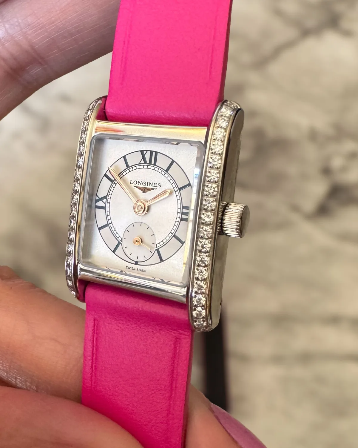 Longines Mini DolceVita Kentucky Derby watch in box