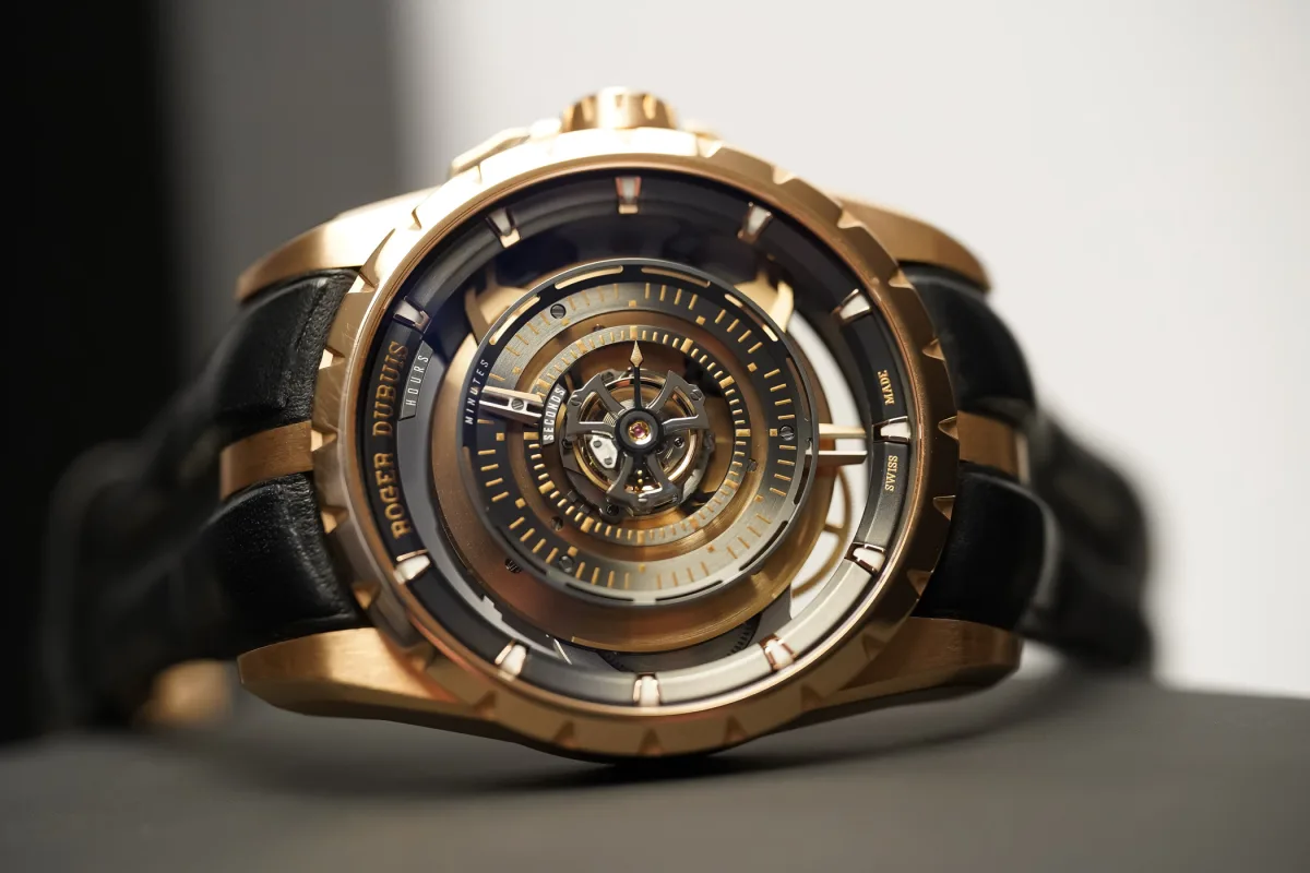 Side view of the Roger Dubuis Orbis in Machina