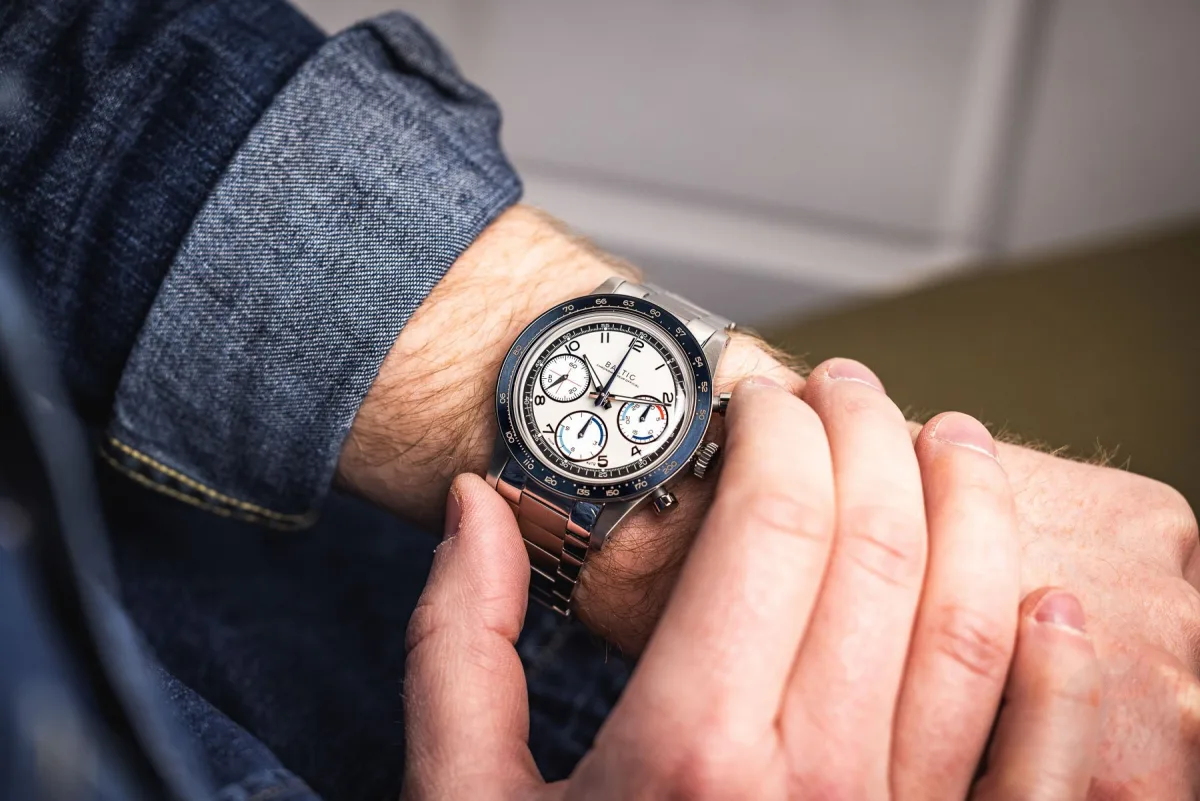 Baltic Tricompax Tour Auto Arabic numerals