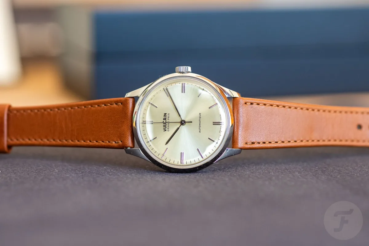 Vulcain Grand Prix on leather strap
