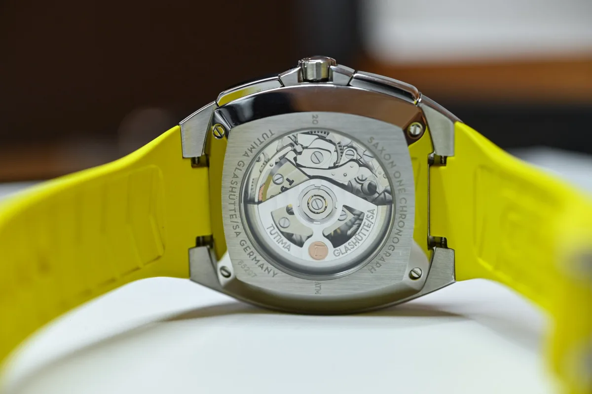 Super-LumiNova coating on Tutima Saxon One ZSM