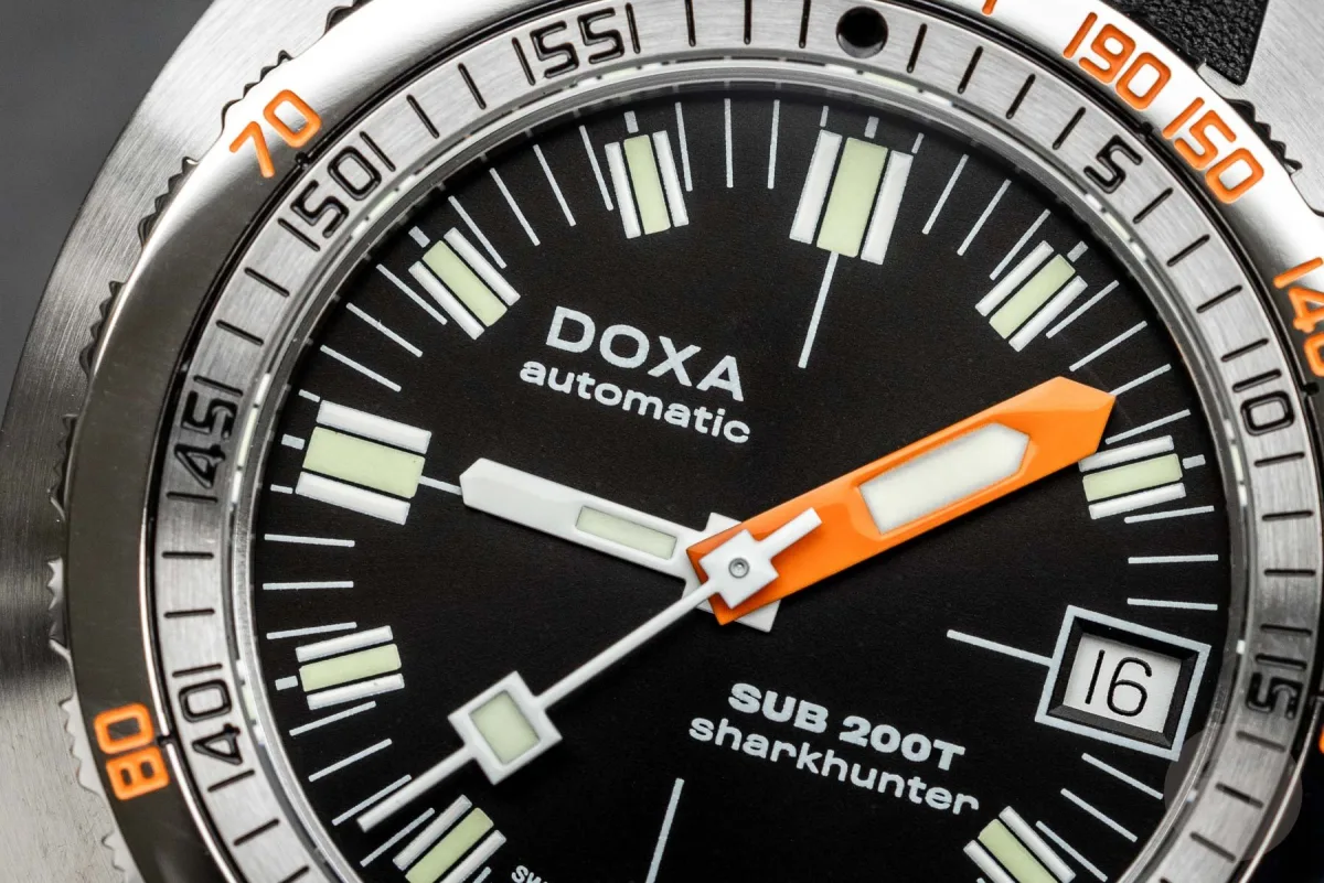 Sunburst dial on Doxa Sub 200T