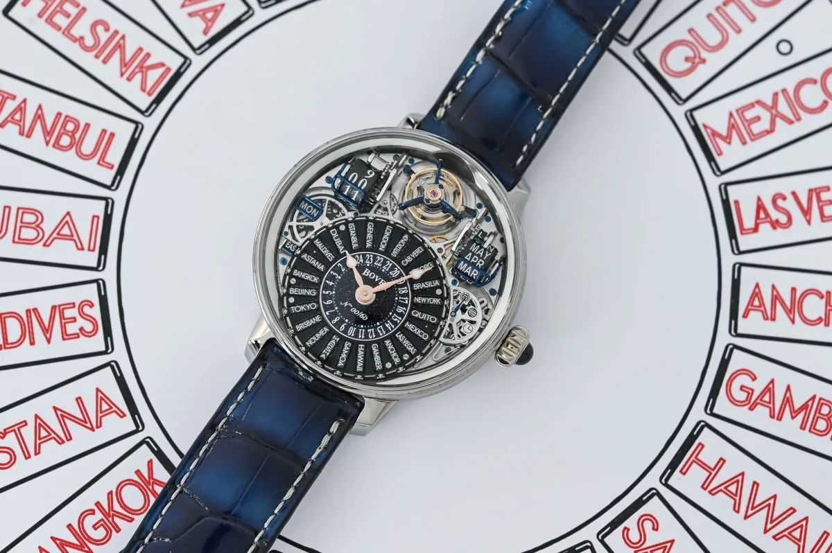 Bovet Récital 28 Prowess 1 with skeletonized dial and blue aventurine
