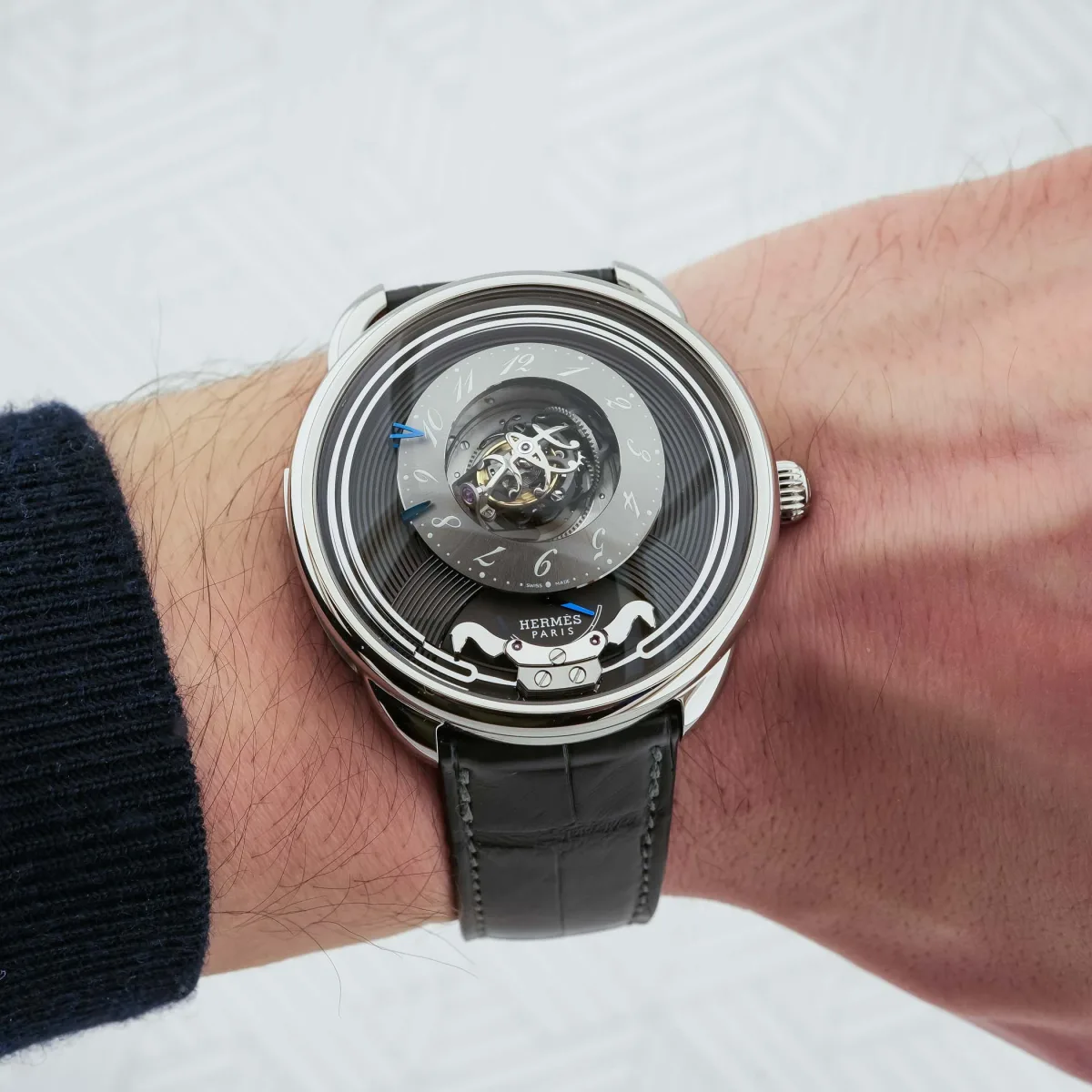 Minute repeater and gongs of Hermès Arceau Duc Attelé