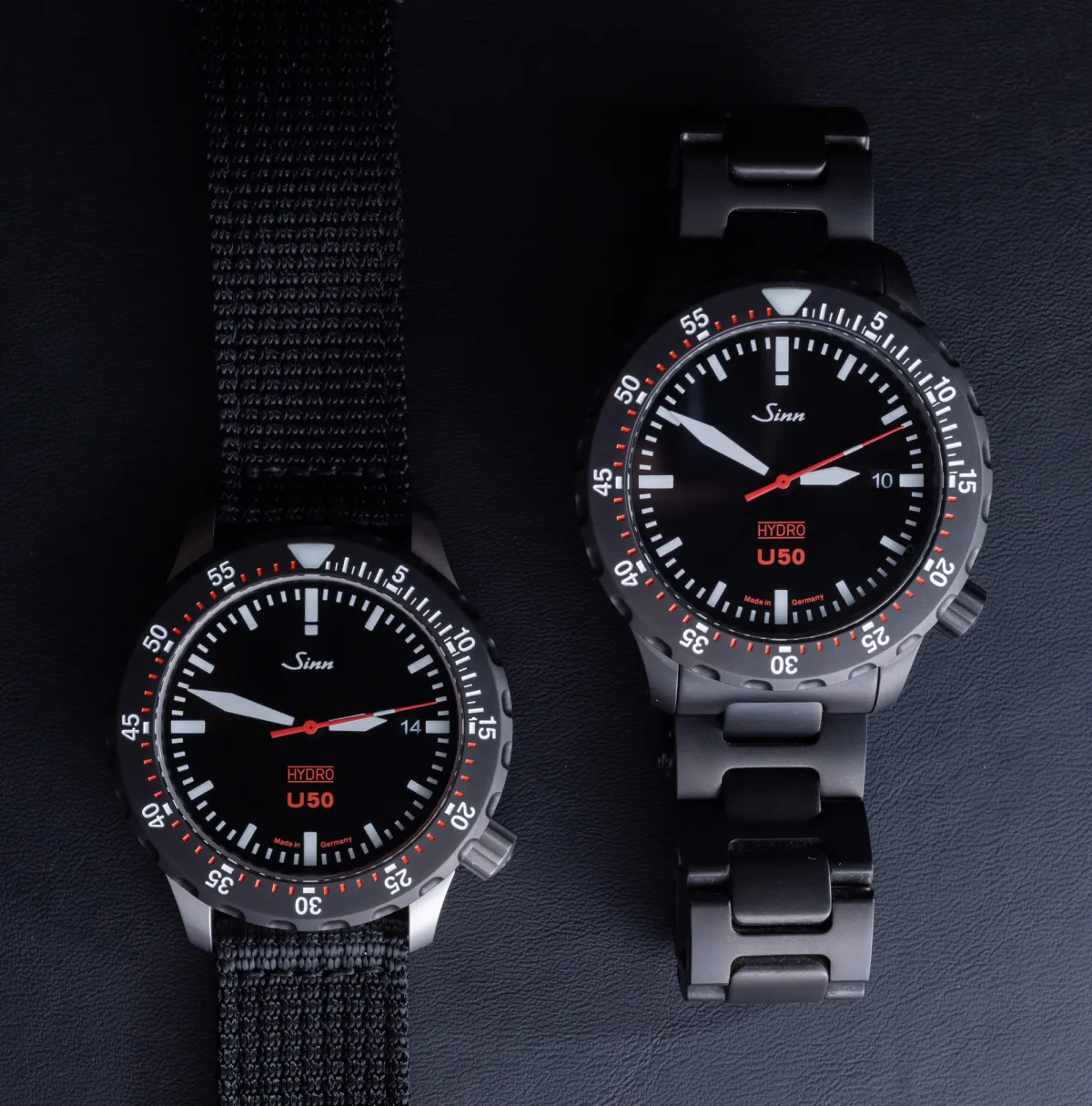 Sinn U50 Hydro watch with oil-filled case