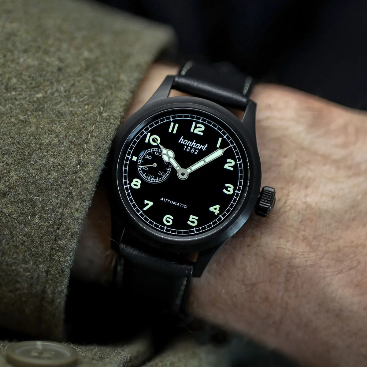 Hanhart Preventor9 S black PVD-coated case