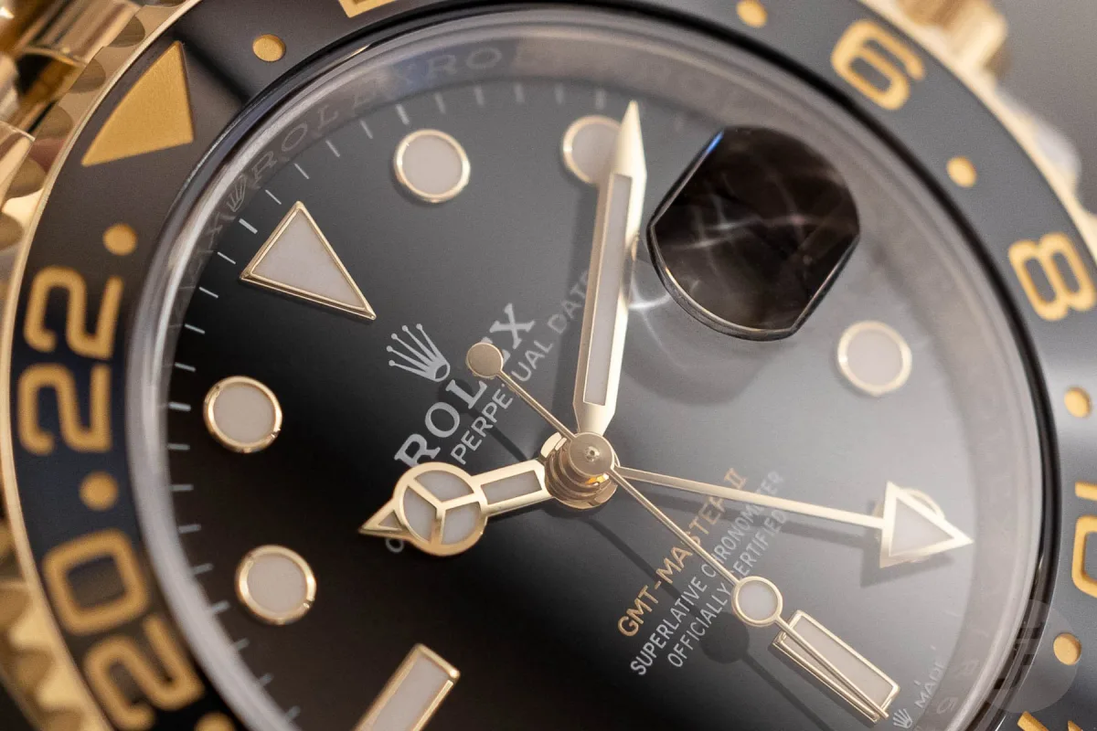 Rolex GMT-Master II ref. 126713GRNR with gold accents
