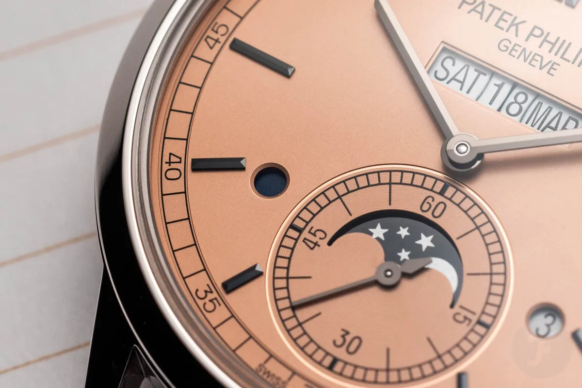 Opaline rose-gilt dial of Patek Philippe 5236P-010