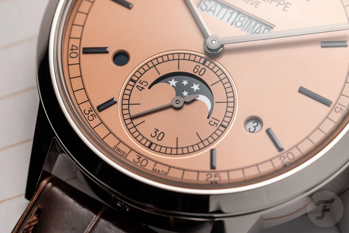 View of the Patek Philippe 5236P's caliber