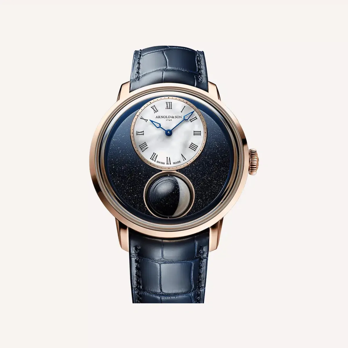 Arnold & Son Luna Magna with 3D moon phase display