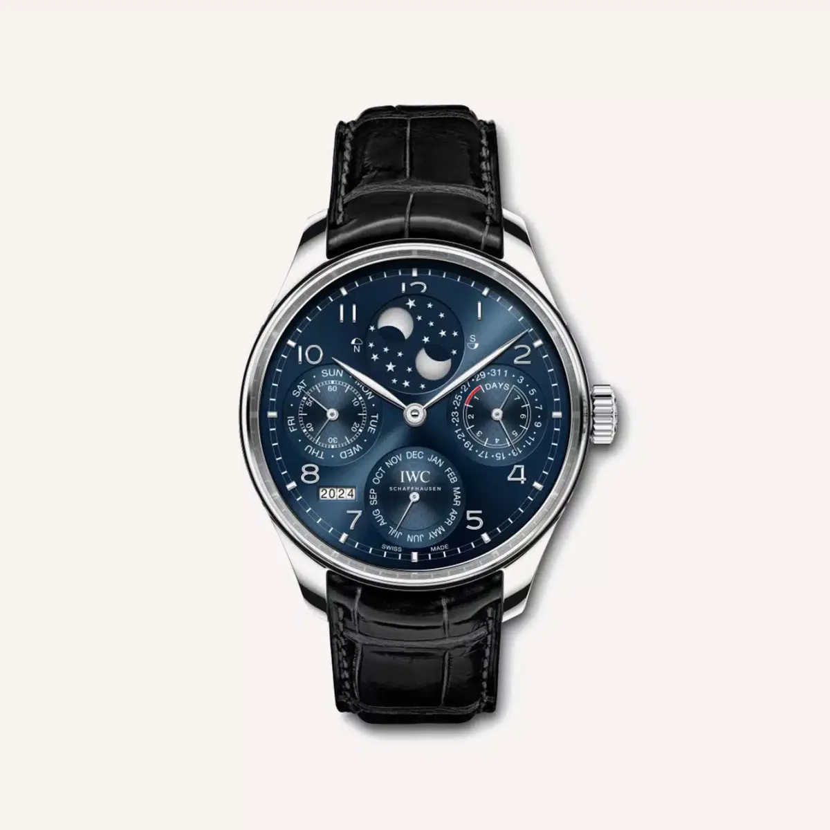 IWC Perpetual Calendar with blue dial