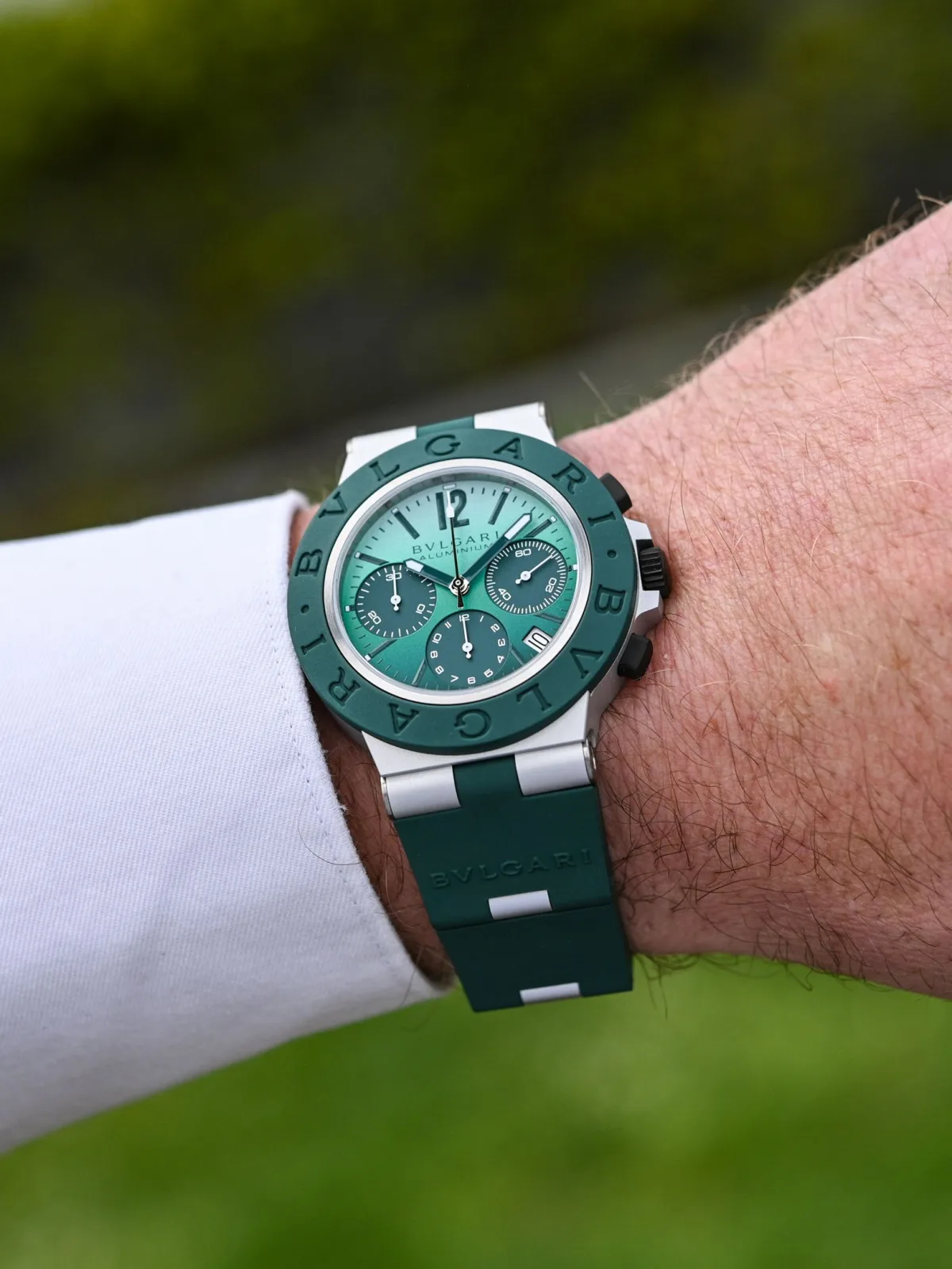 Bulgari Aluminio marketing on Boeing 747 Alitalia