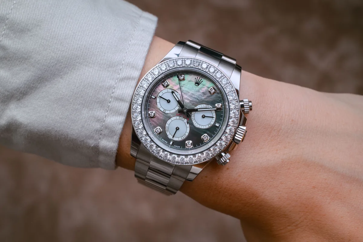 Rolex Cosmograph Daytona ref. 126589RBR close-up