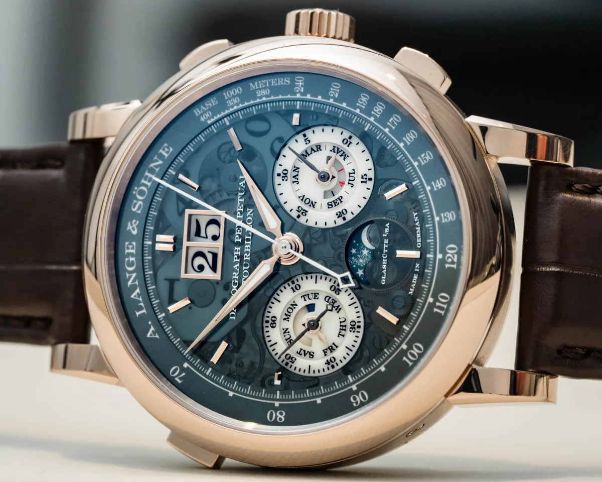 A. Lange & Söhne Datograph Perpetual Tourbillon Honeygold 'Lumen' caseback