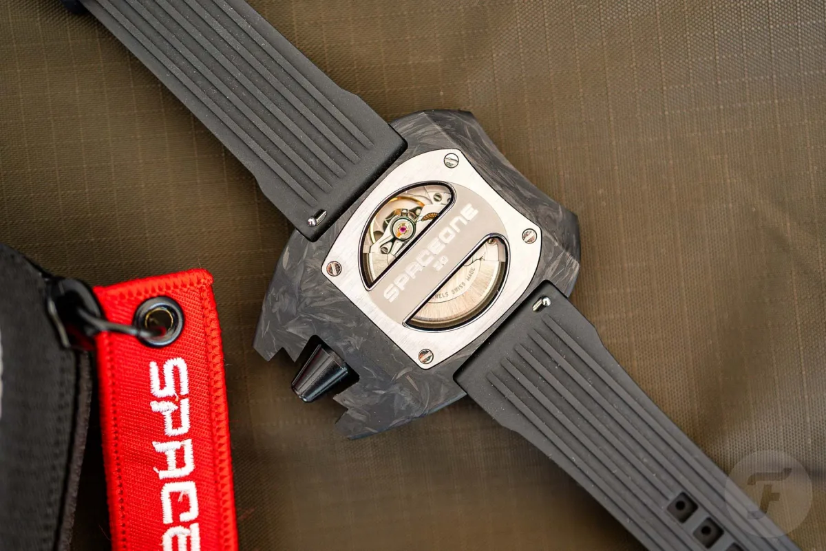 SpaceOne Jumping Hour watch on wrist