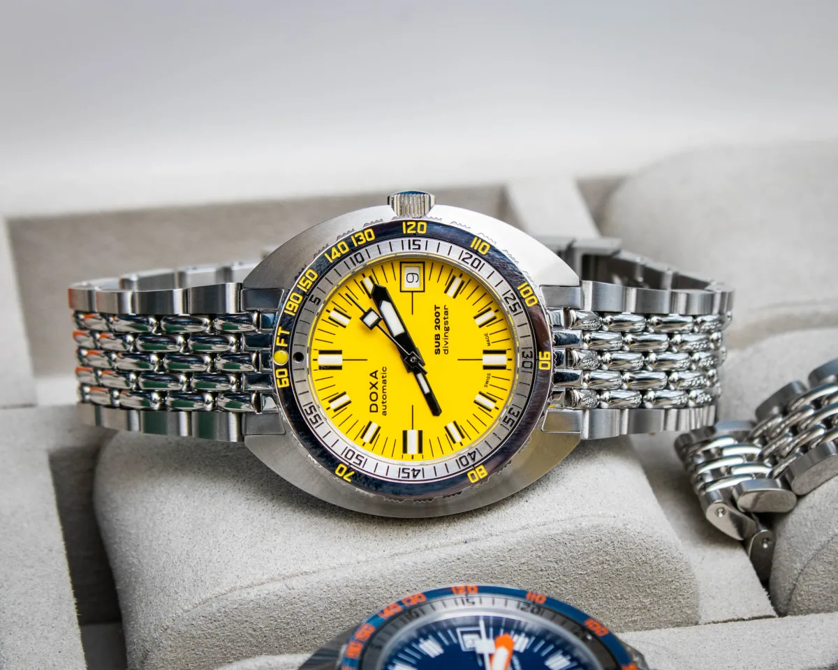Doxa SUB 200T dial close-up