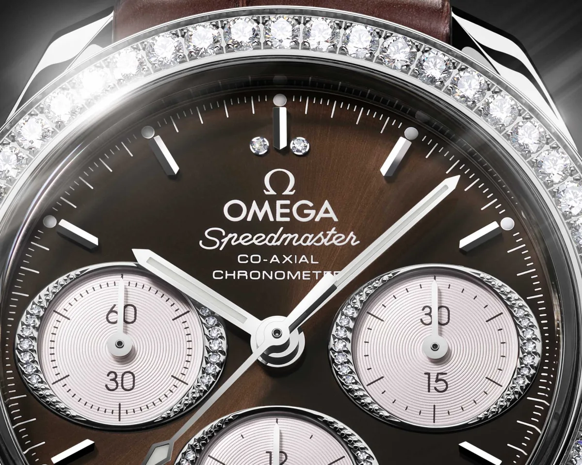 Omega Speedmaster 38 with matching bracelets and leather straps