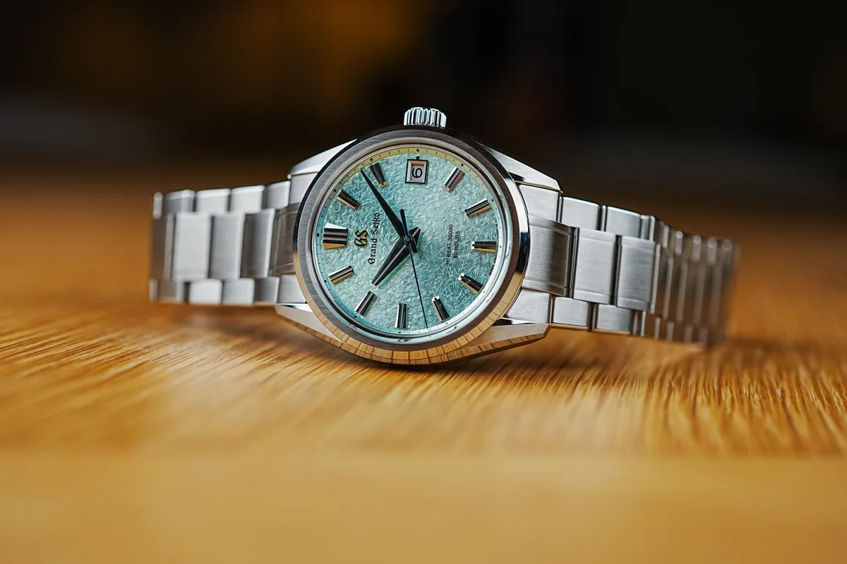 Grand Seiko Hi-Beat SLGH021 Genbi Valley watch with emerald green dial