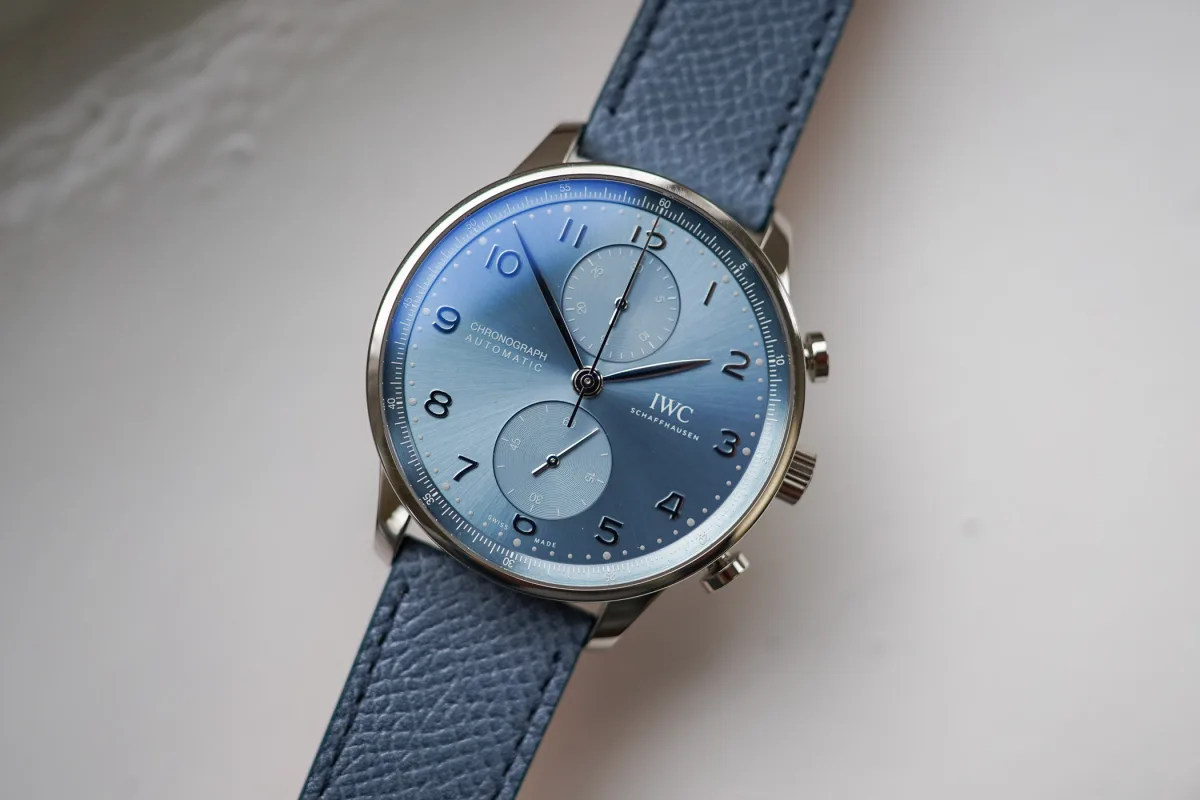 IWC Portugieser watch collection with Horizon Blue color