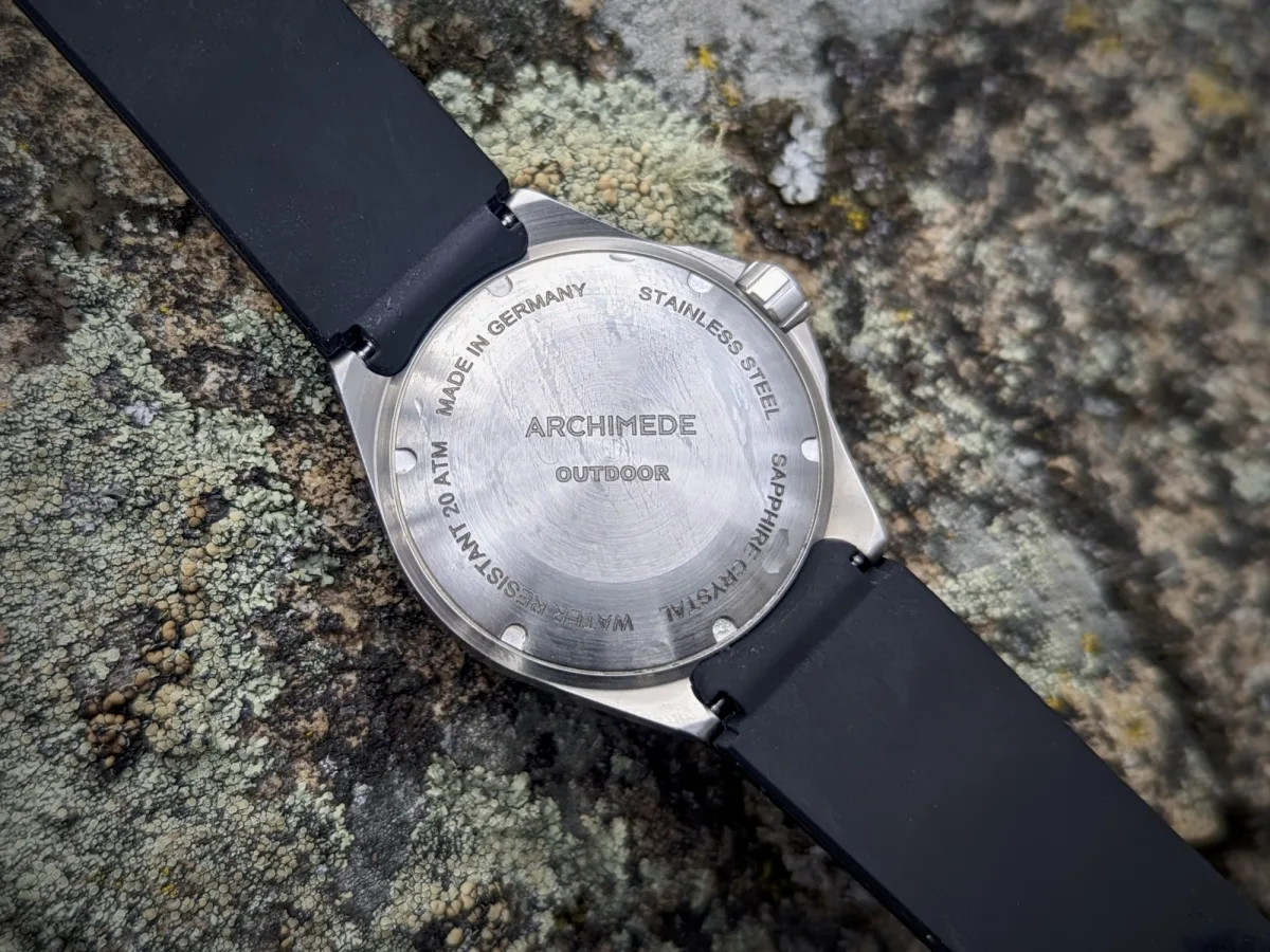Archimede's Sellita SW 200-1 movement inside
