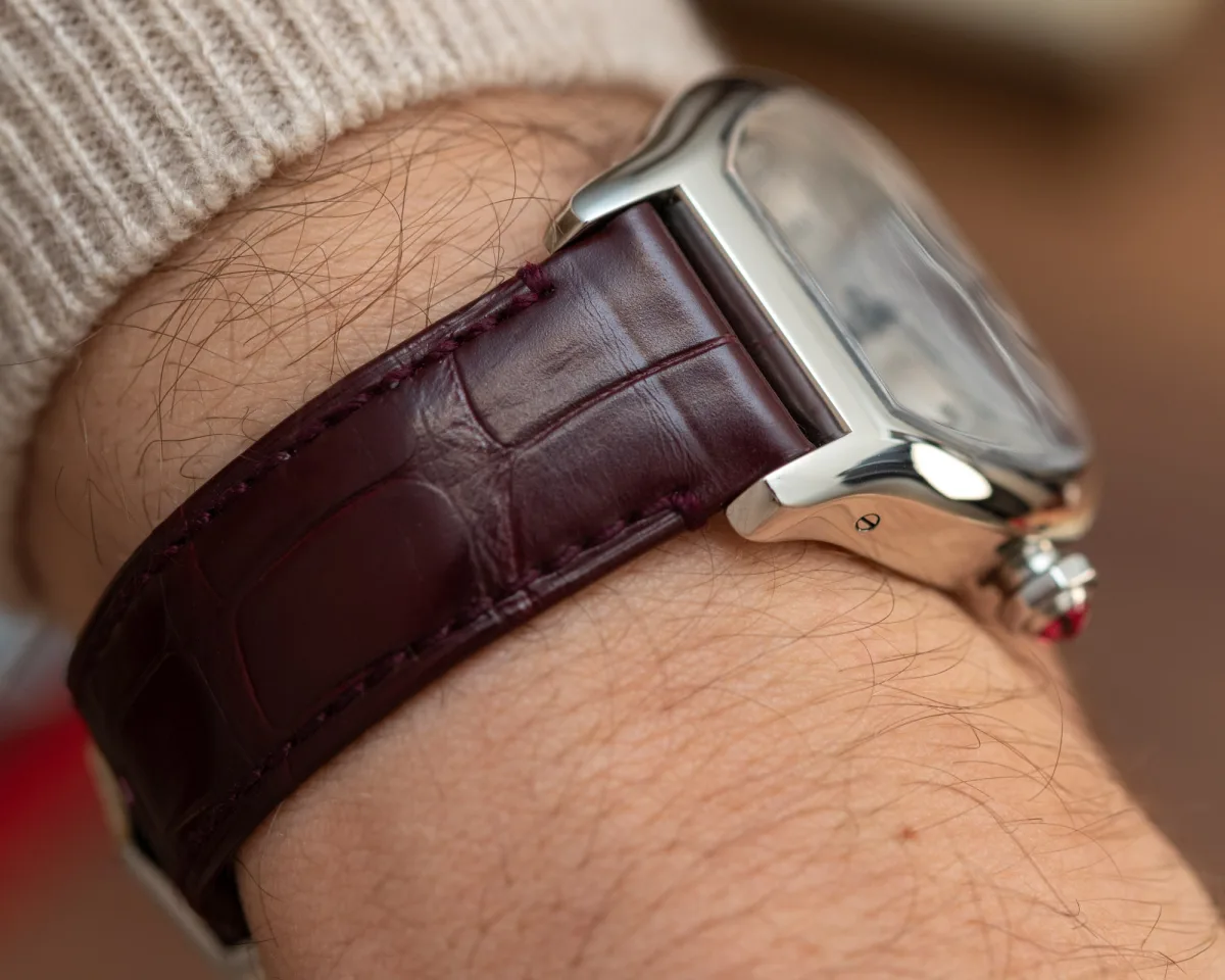Cartier Tortue Monopoussoir case design