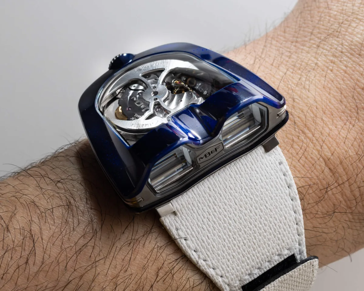 MB&F HM8 Mark 2 Blue watch front view