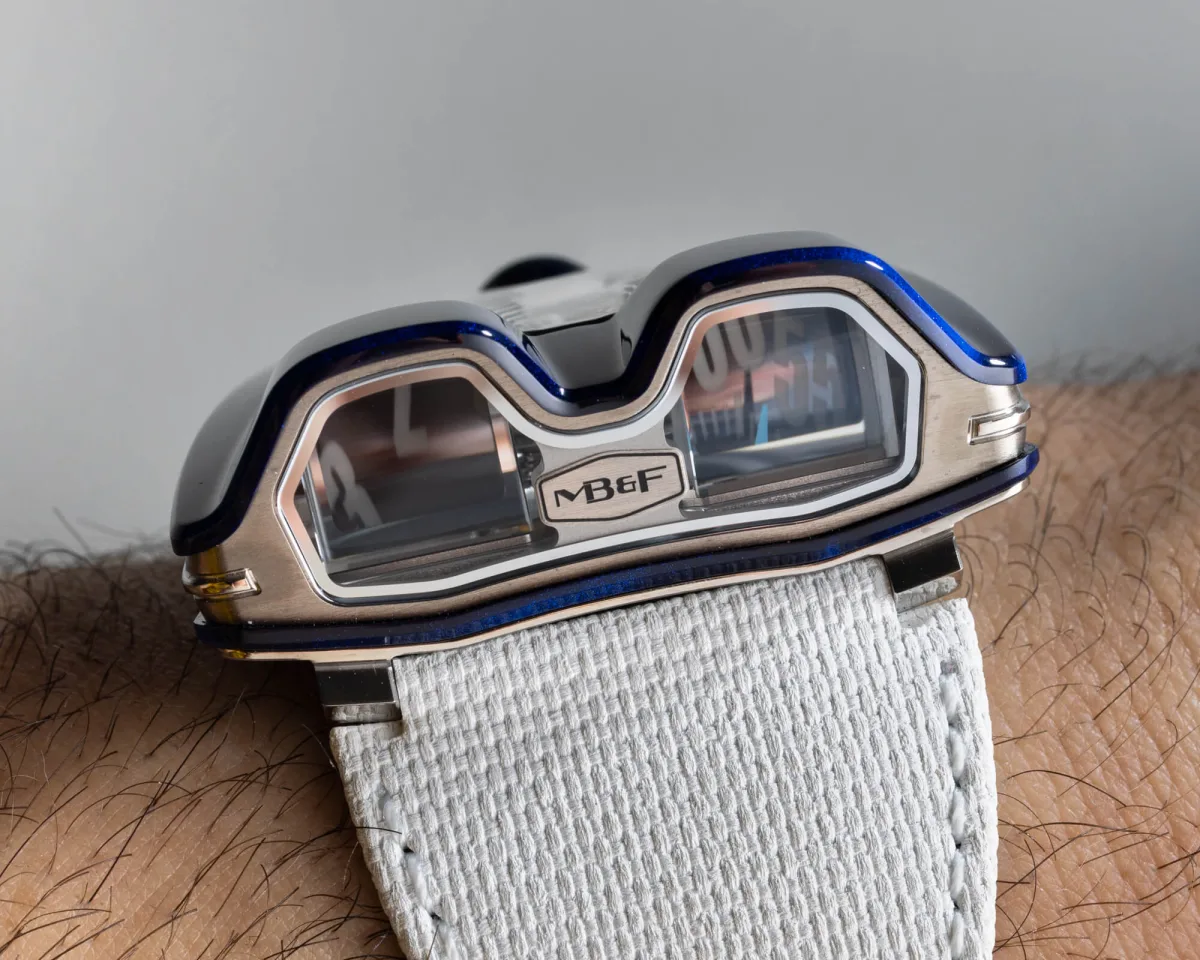 Titanium casing of MB&F HM8 Mark 2 Blue