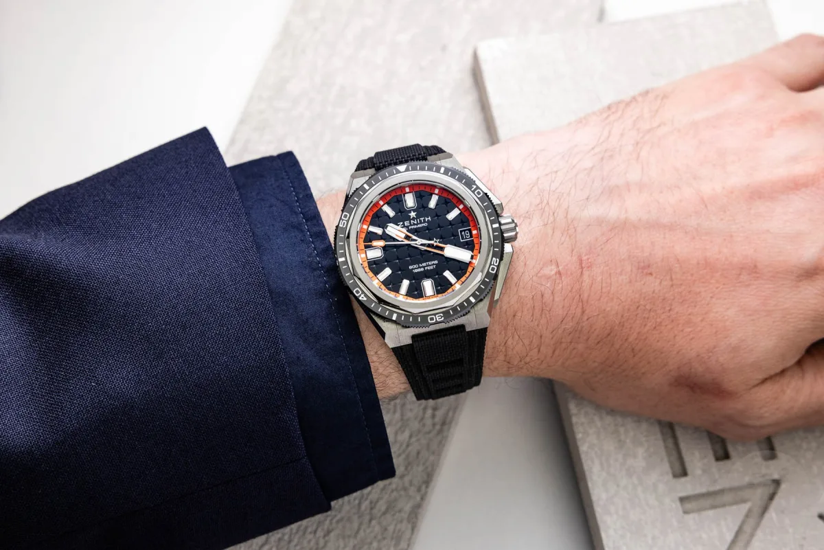 Rubber strap of Zenith Defy Extreme Diver