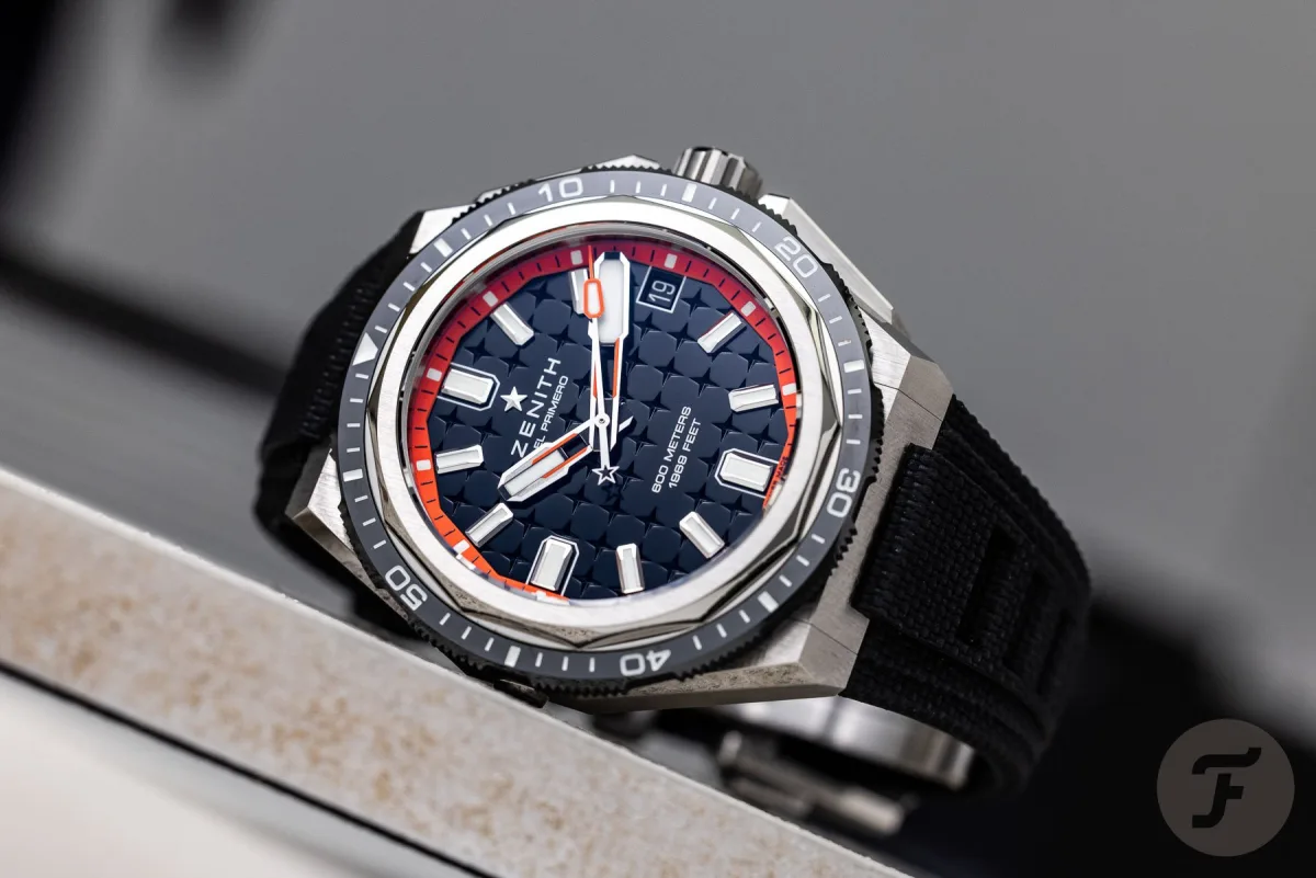 Titanium case of Zenith Defy Extreme Diver