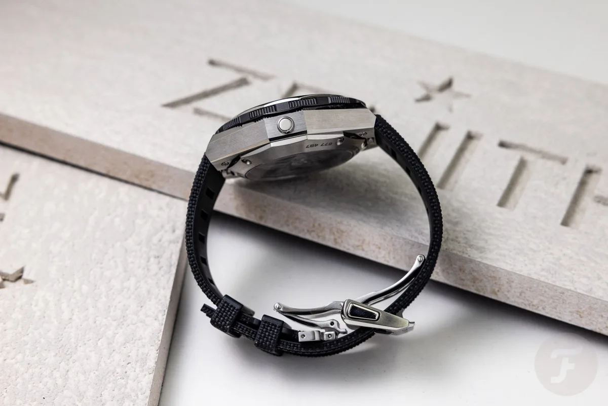 Dodecagon ring design on Zenith watch
