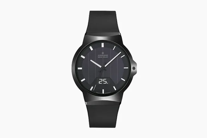Junghans Force Mega Solar Ceramic watch with black ceramic case
