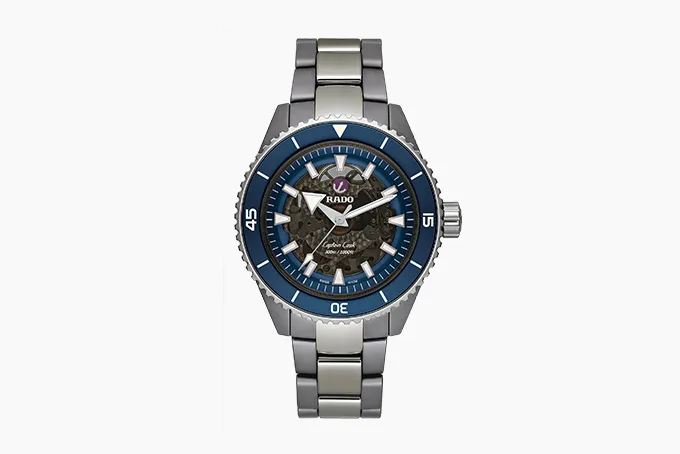 Rado Captain Cook High-Tech Ceramic watch with skeletonized dial