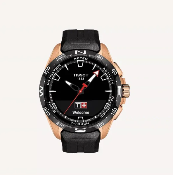 Tissot T-Gold collection watch with 18-carat gold case
