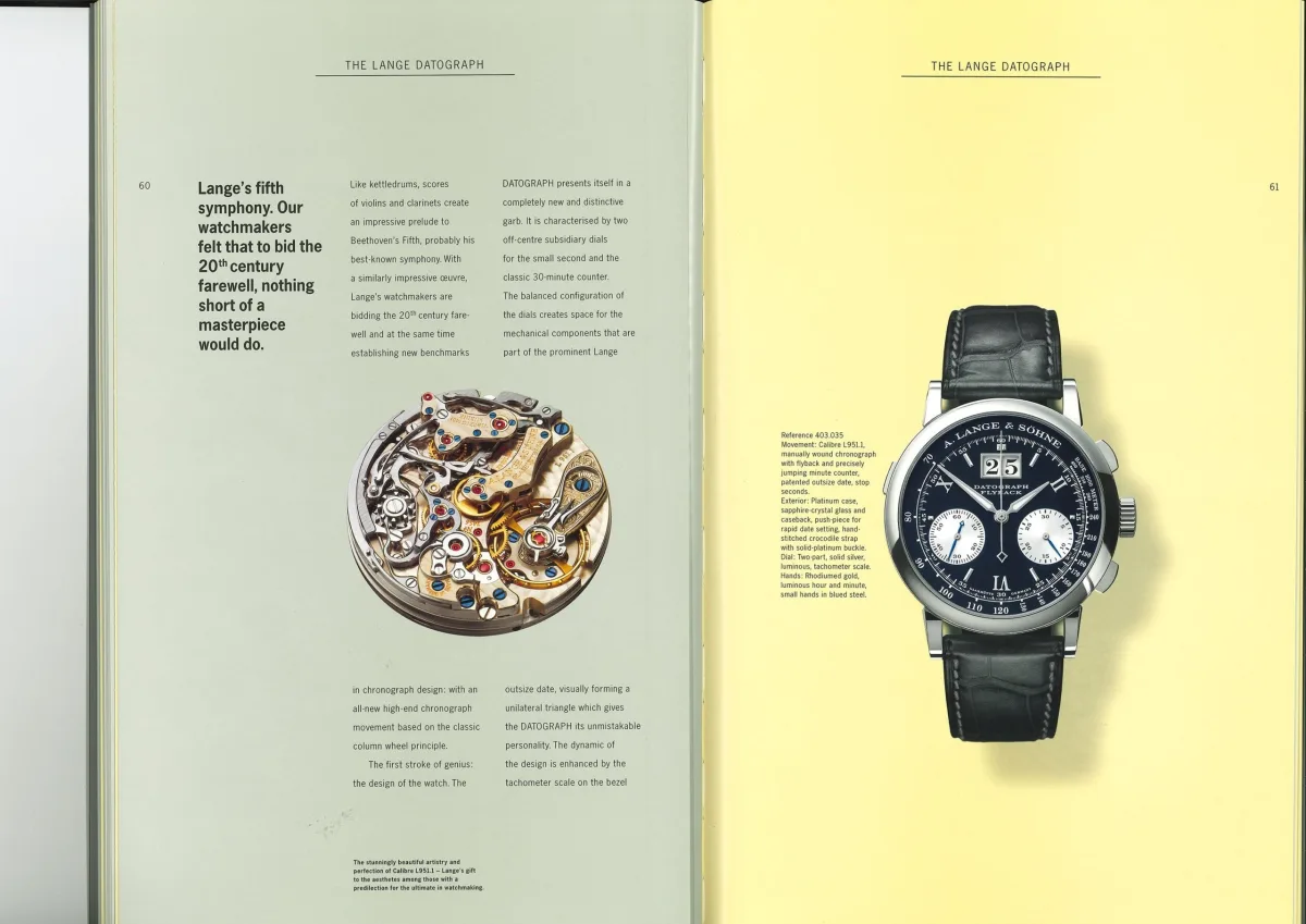 A. Lange & Söhne Datograph with traditional layout
