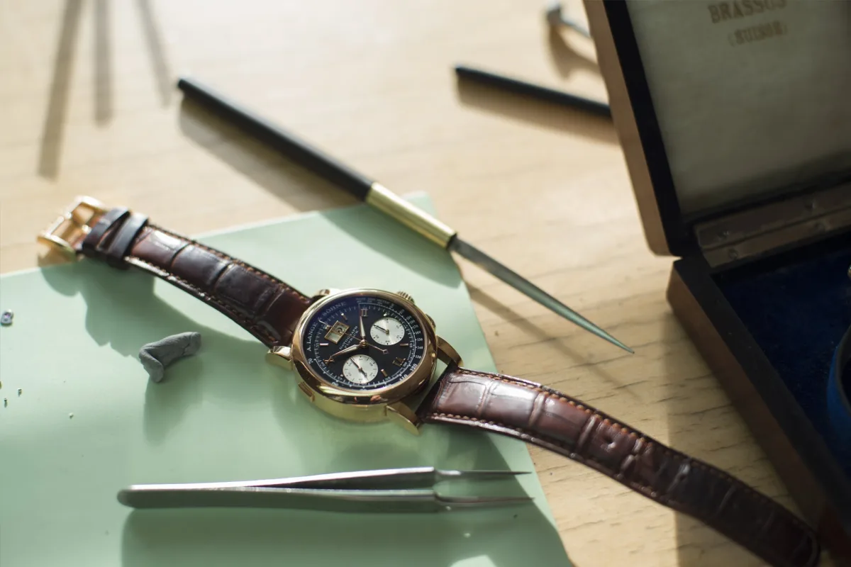 Philippe Dufour with A. Lange & Söhne Datograph