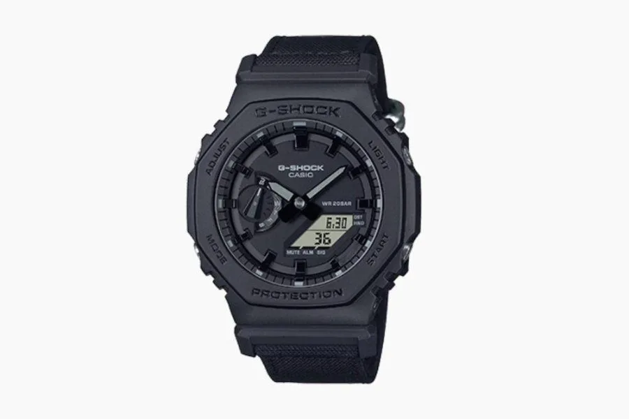 G-Shock GA2100BCE-1A with Cordura strap