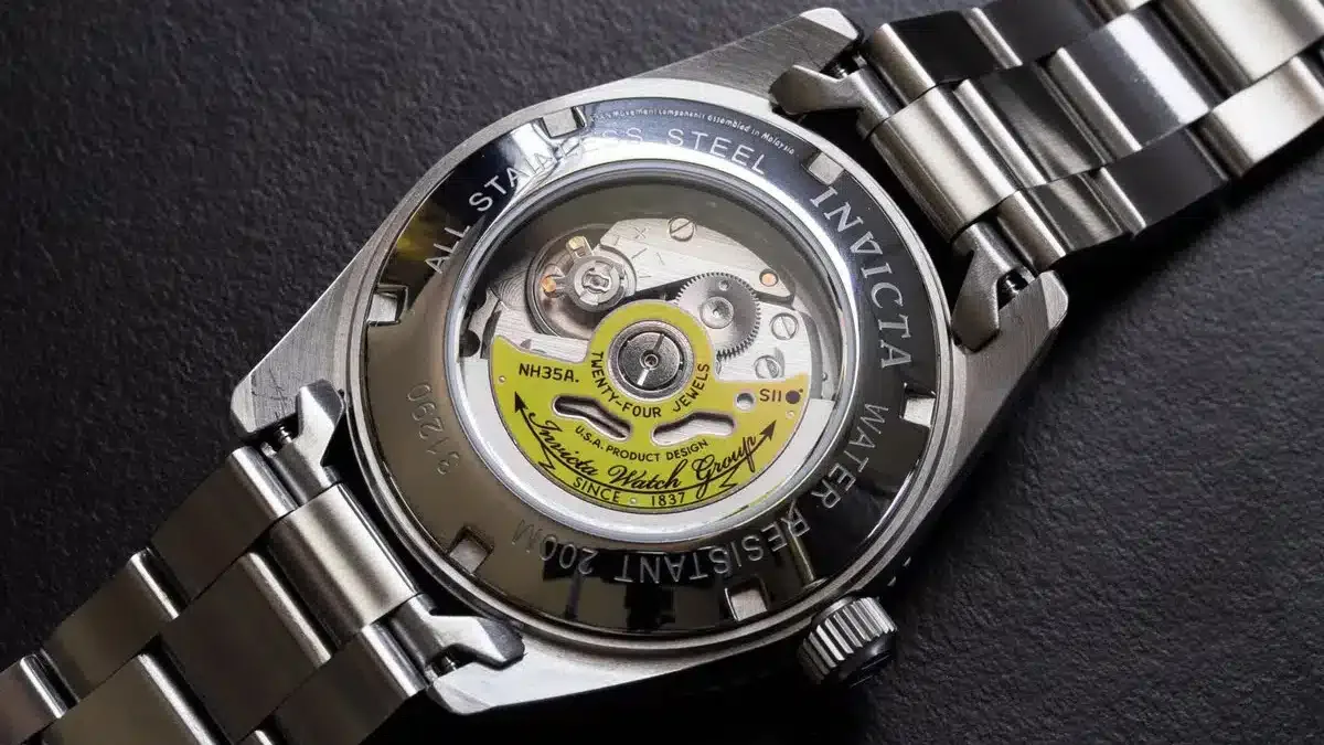 Person winding an automatic watch