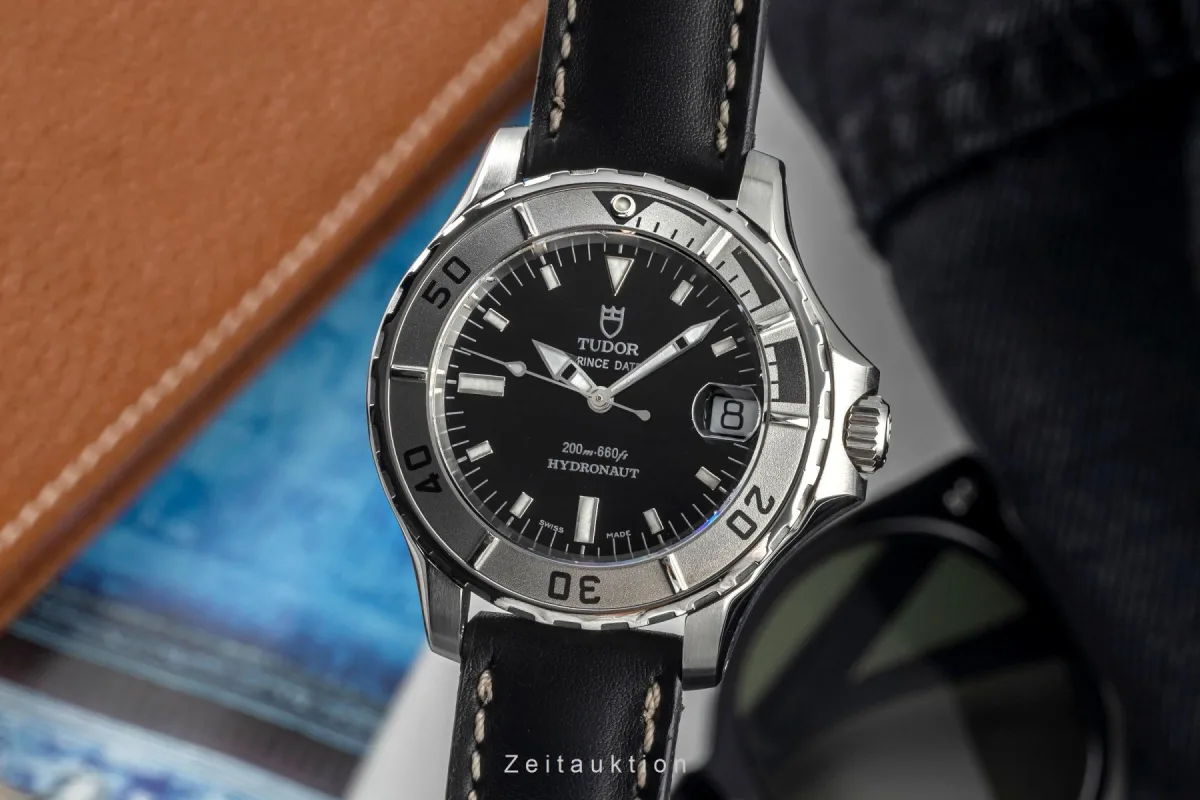 Close-up of Omega Seamaster Planet Ocean dial