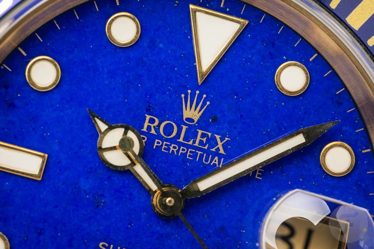 Rare Rolex Submariner with lapis lazuli dial