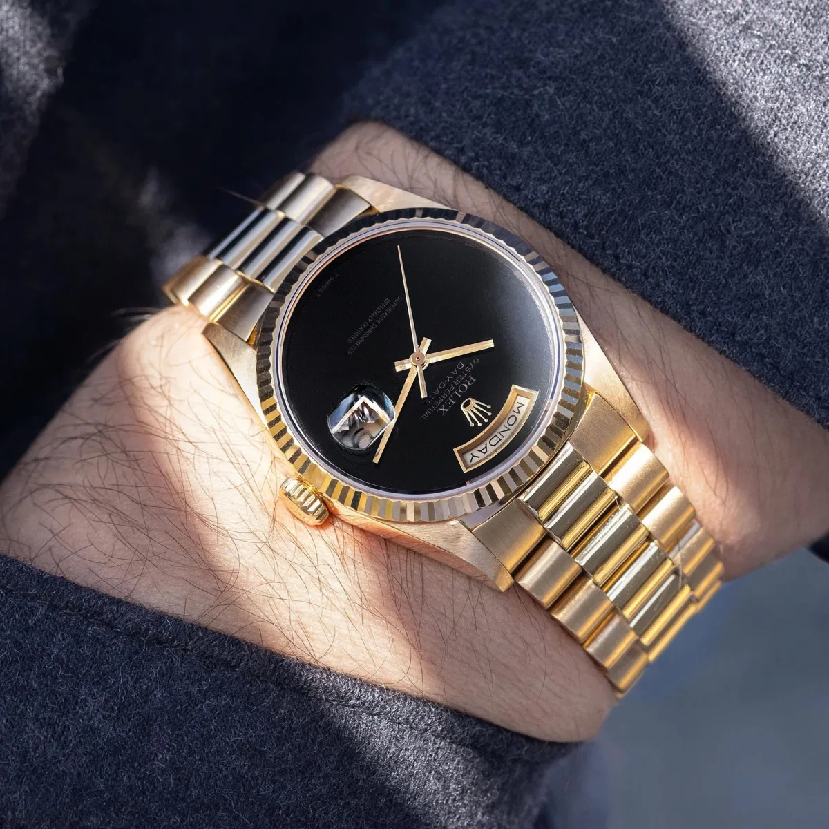 Rolex Day-Date with coral dial
