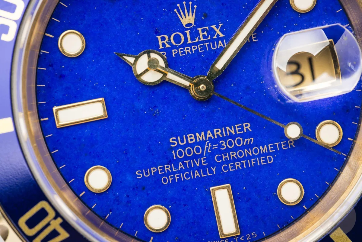 Rolex Submariner with lapis lazuli dial