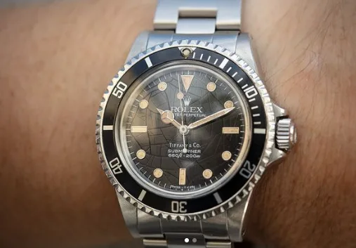 Rolex Submariner with spider dial pattern