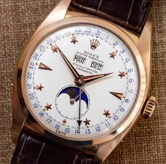 Rolex Stelline watch with star indices