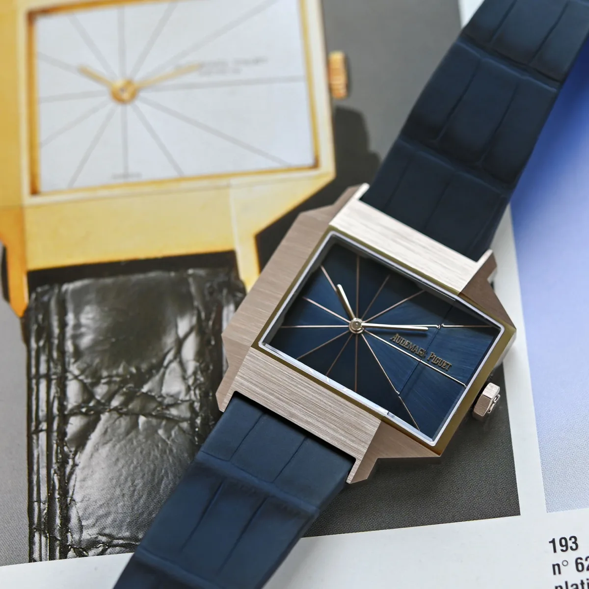 Historical and modern Audemars Piguet timepieces side by side