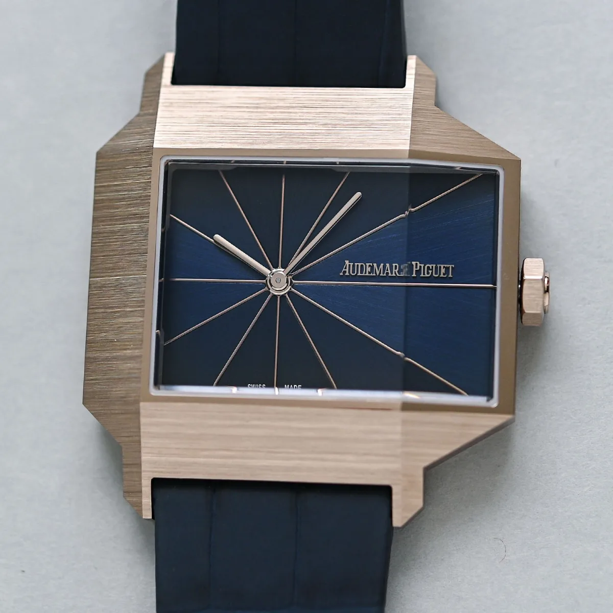 Audemars Piguet dial with modernist mosaic and blue inserts